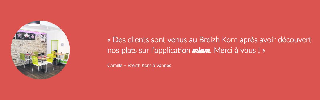 miamFR's tweet photo. Merci au restaurant Breizh Korn à Vannes pour ce témoignage ! Nous avons créé l'application miam pour vous ❤️ https://t.co/ejH6IIVRzF