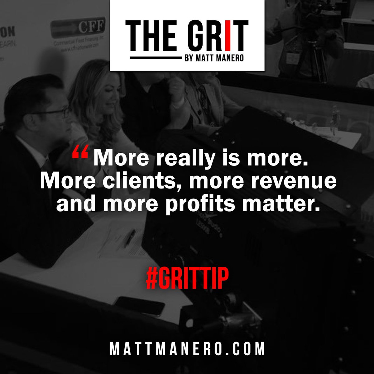 MattManero's tweet image. Less isn't more... MORE IS MORE! You must focus on #growth and progress over penny-pinching! mattmanero.com/product/the-gr…
