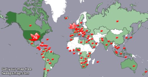My followers are in USA(76%), UK.(5%)... Get your map too: https://t.co/GCleYnYflL https://t.co/3hAl<a href="/tag/thanksall"class="tags"><span>#thanksall</span></a>