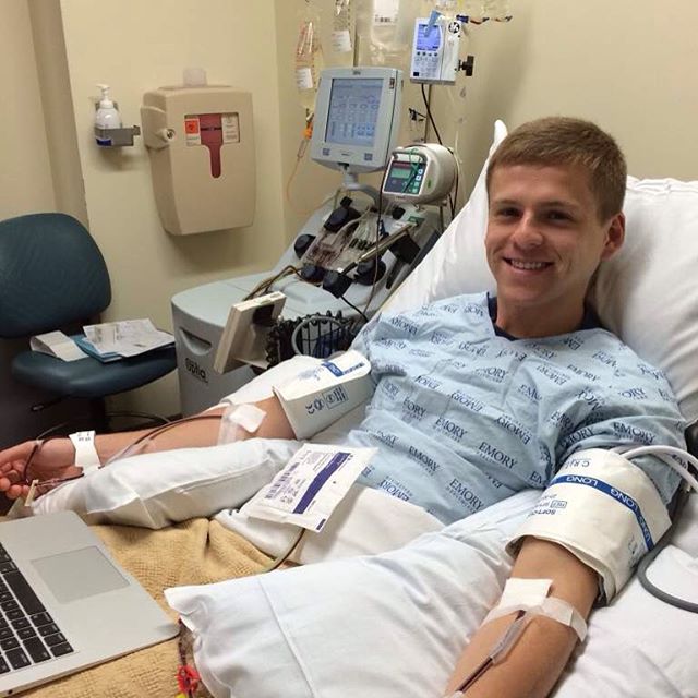 PhiGamHQ's tweet photo. #ImmortalPhiGam Connor Henderson (@VandyFIJI 2016) donated his stem cells... Full story: https://t.co/0PlCaC52ga https://t.co/zsyjRt6xr2