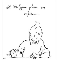 xfailadis's tweet photo. Tin-Tin Weeping : Internet expresses sorrow for Belgium w/ «Je Suis Bruxelles» &amp; «Pray for Belgium» #BrusselsAttacks https://t.co/UhXhVvgq2D