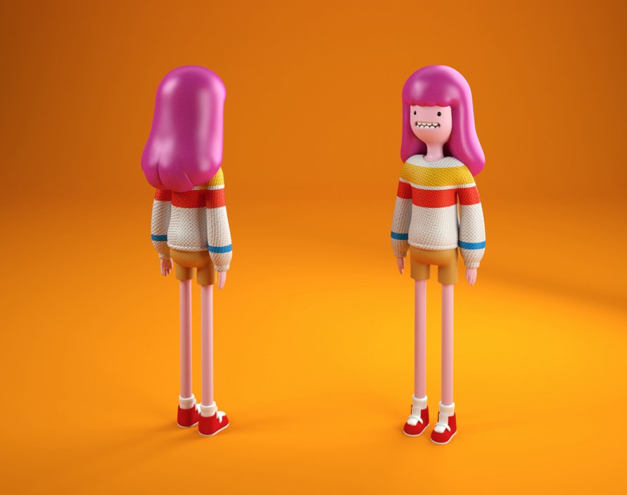 AnimationWorks's tweet image. Algebraic! Character design based on #PrincessBubblegum in her relaxing duds from the #AdventureTime series &apos;Stakes&apos;