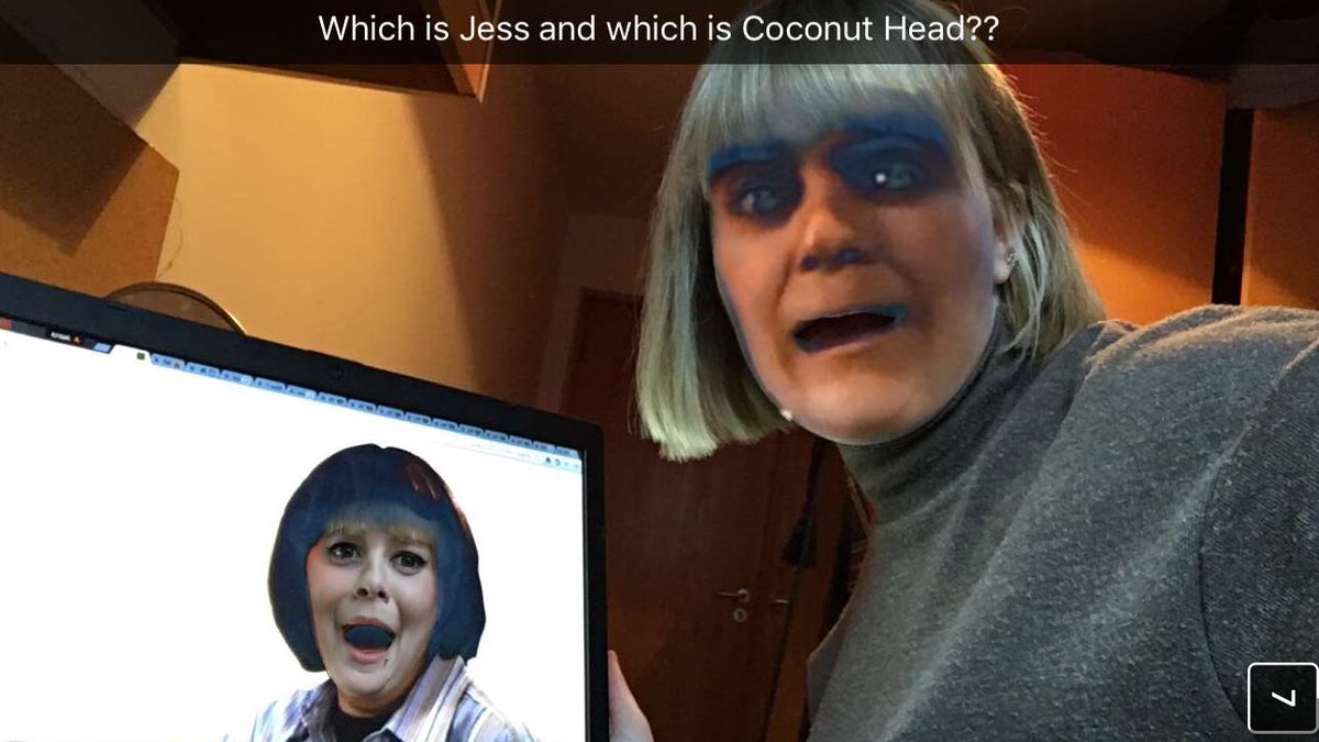 babbleondcu's tweet image. Coconut head or @jessicafweldon??