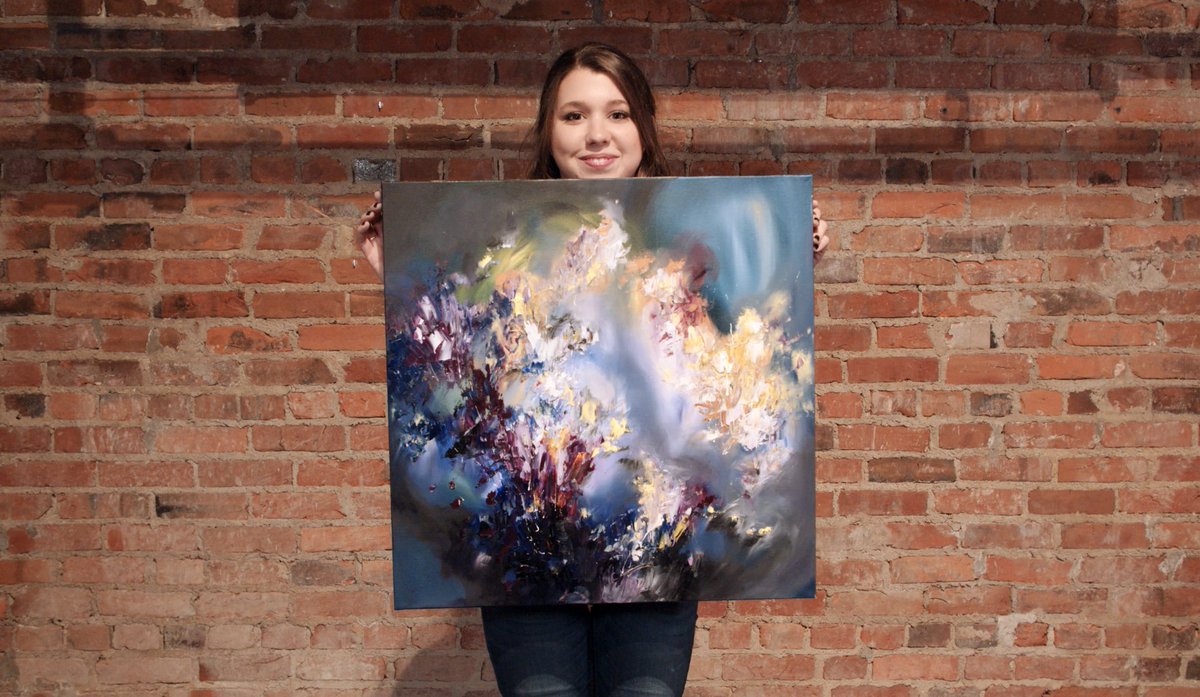 driversignon's tweet photo. Melissa McCracken paints worlds very few can see -- as a synesthete, she can see sound. https://t.co/IqFbPSCIXR https://t.co/oqchtYO1TW