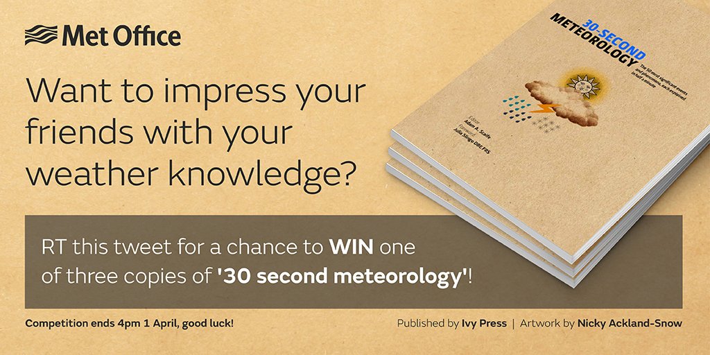 metoffice's tweet photo. Love learning about weather? RT to WIN a copy of '30-second meteorology'! T&amp;Cs: https://t.co/vGCUOXMUtK https://t.co/x1gE48peTn