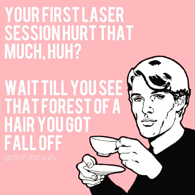 DeifyBeauty's tweet photo. No pain, no gain
#laserhairremoval https://t.co/ppEckeGYDz