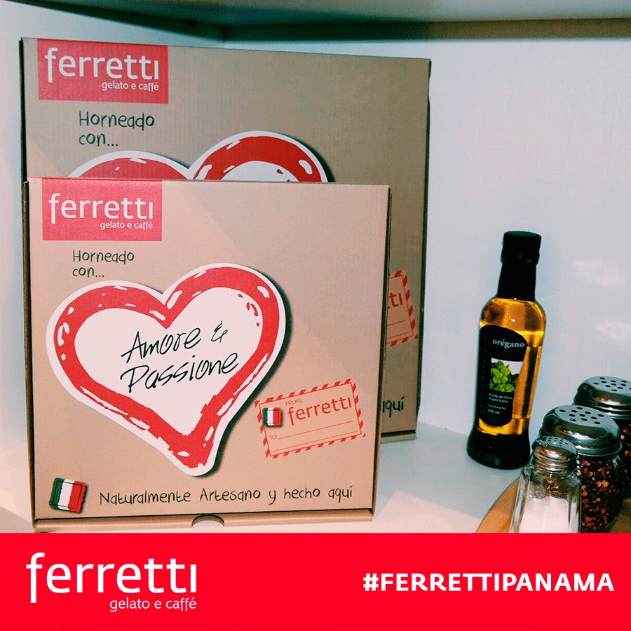 ferrettipanama's tweet photo. Nuestras pizzas son horneadas con #Amore y #Passione, disfrútalas en #FerrettiPanamá https://t.co/R5YH10sALP