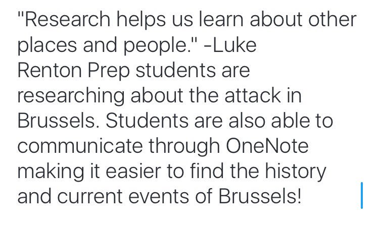 AlohiLondon's tweet photo. Renton Prep students researching about the attack in Brussels. https://t.co/viqYVgRkfl