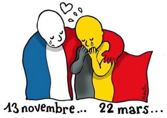 BrittneyDarner's tweet photo. A sad, sad day. When will it end? #Brussels https://t.co/re6TauRfhs