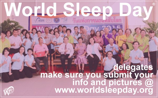 _WorldSleep's tweet photo. Thank you #worldsleepday delegates for all of your hard work and dedication to raise awareness of #sleep issues! https://t.co/xP68MgMI9p