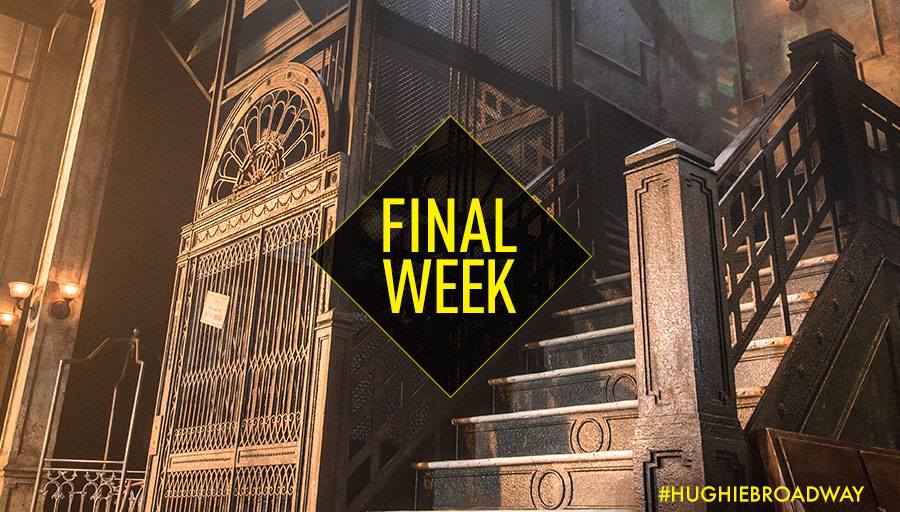 FINAL WEEK to see #HughieBroadway! Follow &amp; RT for a chance to WIN 2 tix + more! Rules: bit.ly/1Lf84YT