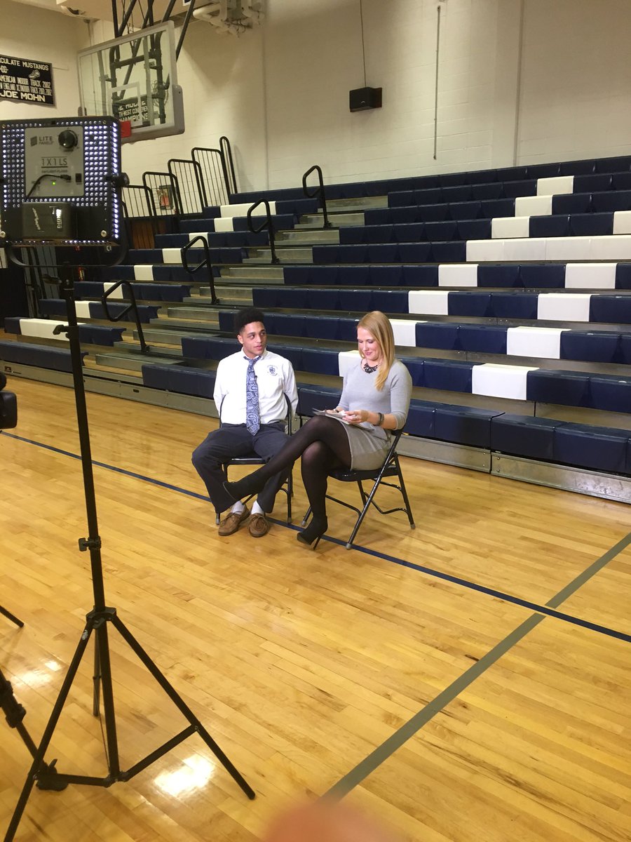 IHShoops's tweet photo. Great to see @CPTVSports at Immaculate today to Honor State Champion @d_smith203 @ErikaWachter https://t.co/t7ZLcHzEyg