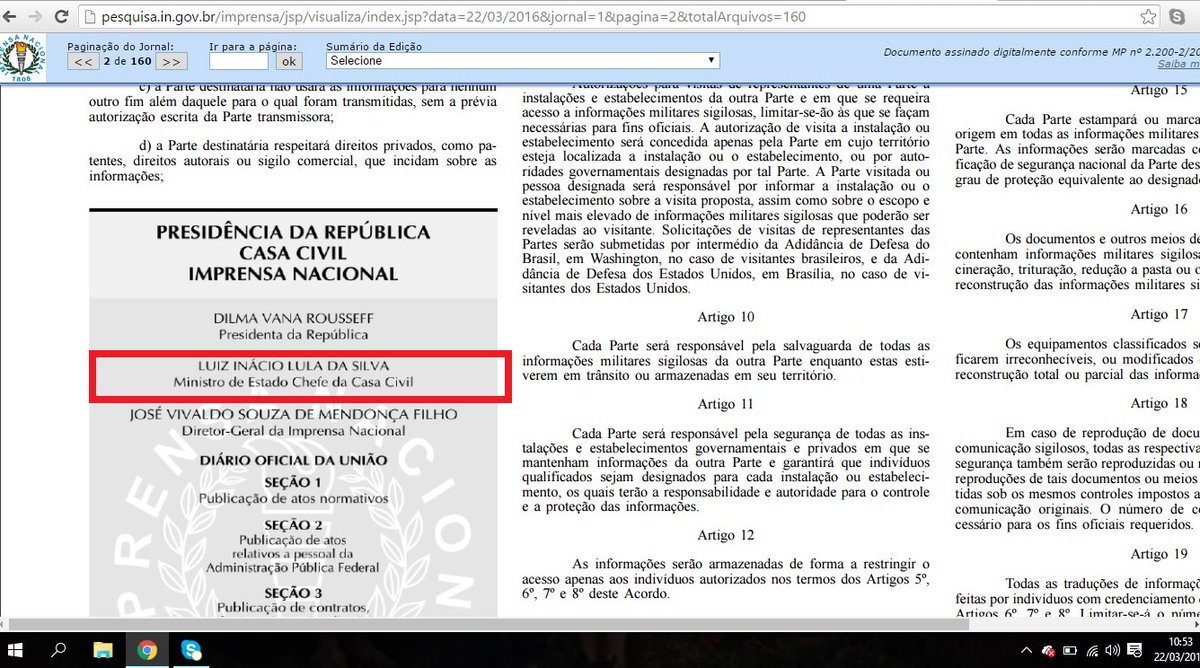 eversongui's tweet photo. @Carolina_Bahia @zerohora mas o D.O.U. continua tratando Lula como Ministro, pelo segundo dia consecutivo! https://t.co/MWzKFHQiqX