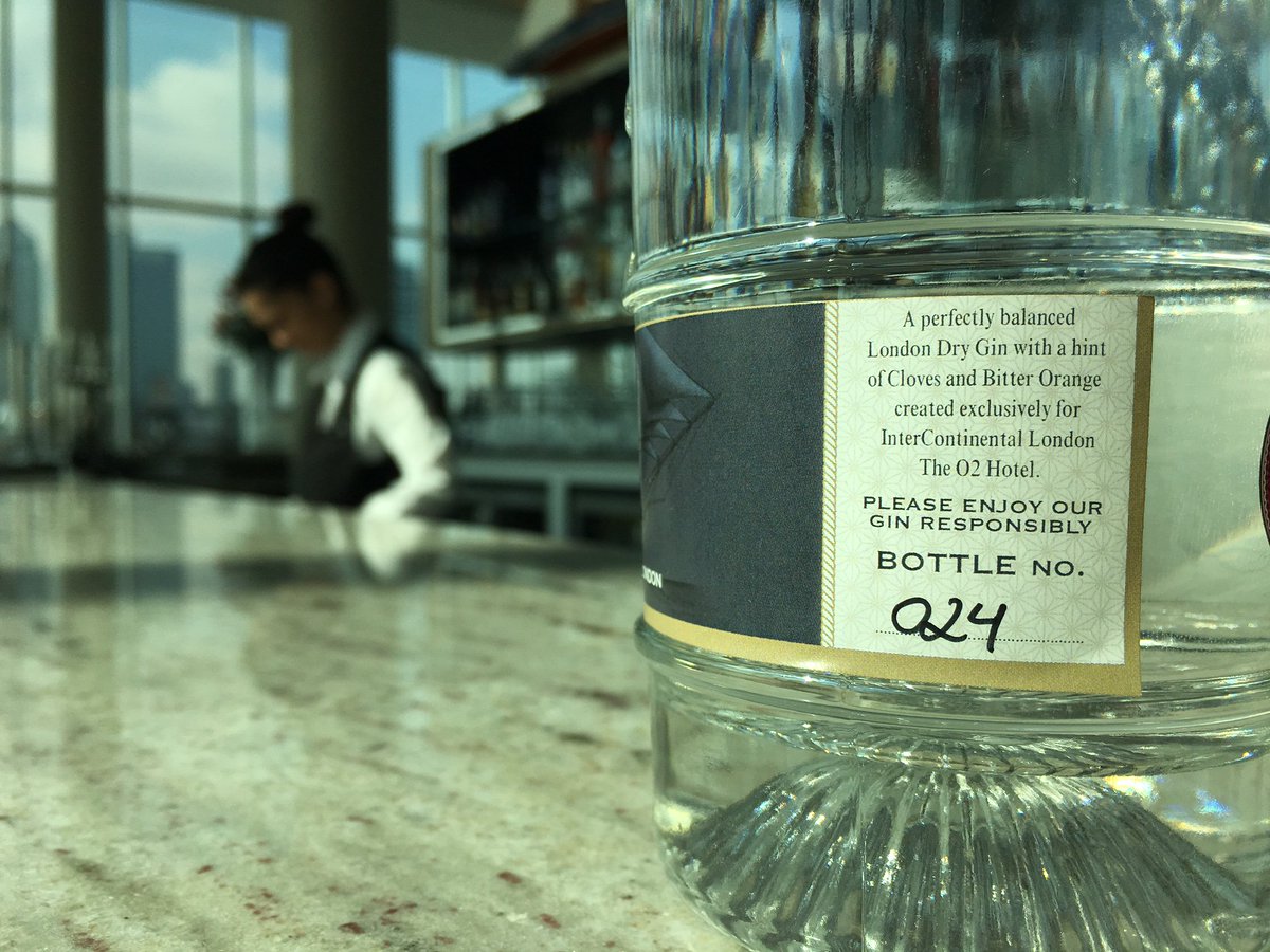 Here's bottle no. 24 of Clipper Gin, distilled exclusively for InterContinental London - The O2.