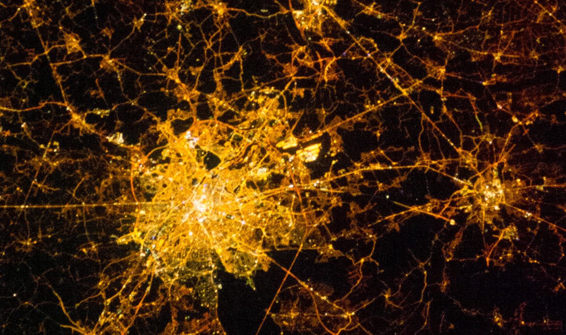 NASAGoddardPix's tweet photo. Standing with #Brussels. Let the light shine through the darkness. (Astronaut photo, 2014) https://t.co/1iFBWUiF7x https://t.co/cyNvNQfLjM
