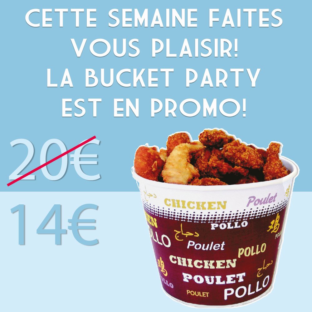 PinchBurger's tweet photo. #bonplan de la semaine : 14€ la #bucket au lieu de 20€! #livraison #burger #CroiXrousse #Lyon #food #frenchdips https://t.co/EpmNFHjC2x