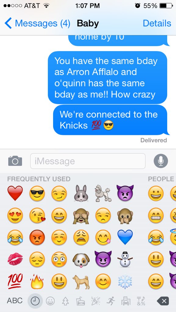 AaliyahNevaeh7's tweet photo. Wow! I discovered the BEST thing today about me, my man and the Knicks... https://t.co/eBKVw2U5A8