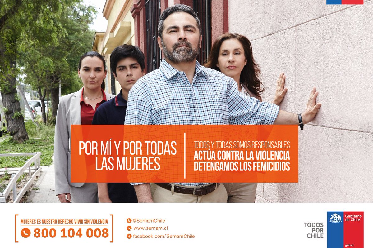 Todas y todos somos responsables. Detengamos los femicidios → #VivirSinViolencia ☎ Llama sin costo al 800 104 008