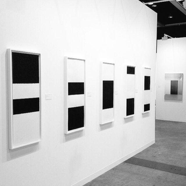 CristeaRoberts's tweet photo. #RichardSerra's 2015 Reversals series + a new #ArtSchool #painting by #PaulWinstanley @artbasel #HongKong Stand 1B29 https://t.co/bWvoq6IqMA
