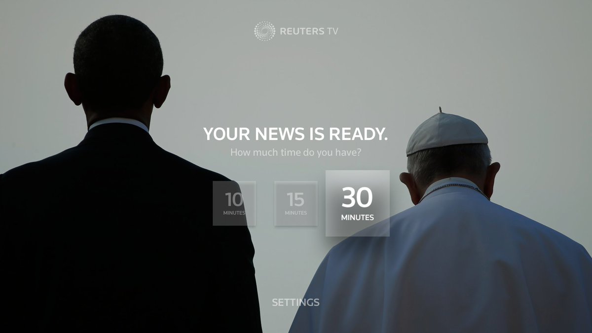 tvOSDesign's tweet image. Loving the Reuters TV app. Super easy to use and awesome transitions between stories! buff.ly/1ULriXq