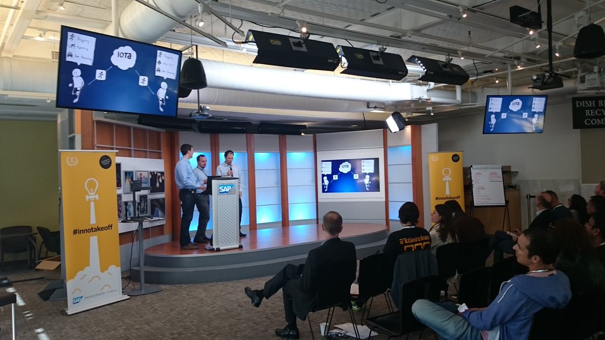 DataMichi's tweet photo. Presentation time ⌚ #innotakeoff. Fear the jury, they have the business insights. #SAPPower #iota https://t.co/17lMydcXnW