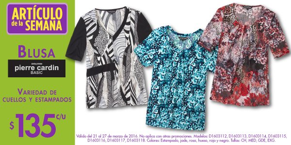 Suburbia Mexico on X Sabemos que te gusta vestir con totalprint esta en el ArticuloDeLaSemana Blusas PierreCardin a 135. https t V8Si19cPnG X