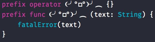 DeFrenZ's tweet image. Hard to find a more useful operator #swiftlang
