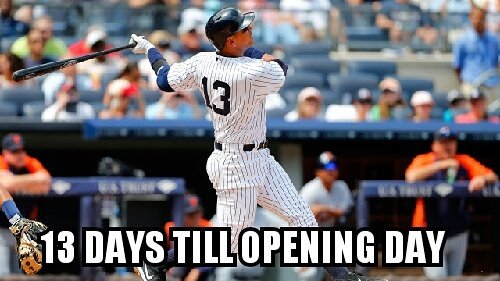 vpich12's tweet photo. 13 Days Till Opening Day!! Lets go @yankees!! #Goat #Yankees #chasefor28 #springtraining16 https://t.co/6uyjh86HVd