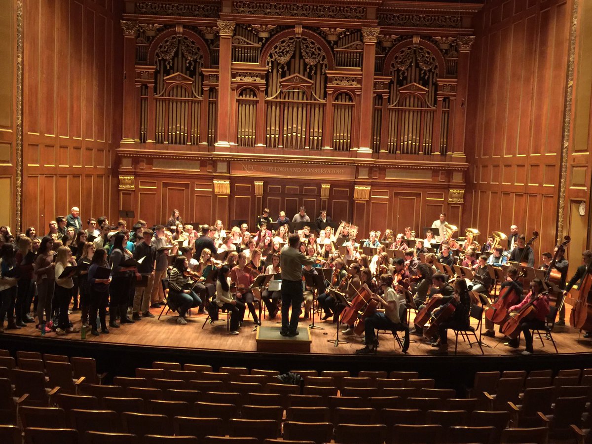 Finale rehearsal at Jordan Hall!