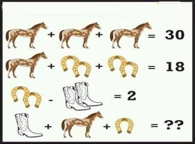 davidgarsia's tweet photo. 🐴 Challenge: What's the answer? https://t.co/LWng2S78xl