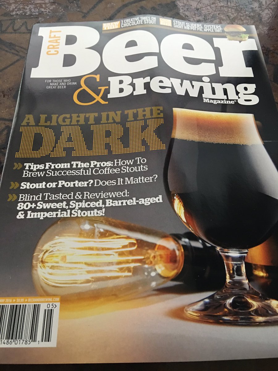 TattooedBacon's tweet photo. This just came. Man, I didn't get through last months issue yet! I'm behind :( @CraftBeerBrew #gotreadingtodo https://t.co/EMVHRFEpX6
