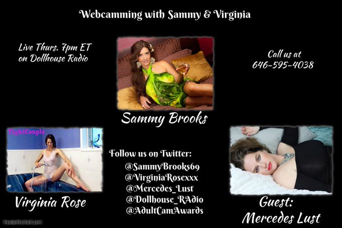 My guest co-host @VirginiaRoseXXX will be live with Me 3/24 On @DOLLHOUSE_RADIO with our #SEXY guest<a class="tags" target="_blank" title="On Twitter" href="/?out=eyJ0eXAiOiJKV1QiLCJhbGciOiJIUzUxMiJ9.eyJpYXQiOjE3MjI5ODc4NzAsImlzcyI6InR3cG9ybnN0YXJzLmNvbSIsIm5iZiI6MTcyMjk4Nzg3MCwiZXhwIjoxNzU0NTIzODcwLCJyZWRpcmVjdF91cmwiOiJodHRwczovL3R3aXR0ZXIuY29tL1ZpcmdpbmlhUm9zZVhYWCJ9.7K2vjy5vCjNO_NEB7ucI3sSYetxV1X86JtzdD0vkjr65Psoo5BZAS33Y3xN52P1_zlsO2vp5flu1Qeorovwvdw">@VirginiaRoseXXX</a><a href="/tag/sexy"class="tags"><span>#sexy</span></a>