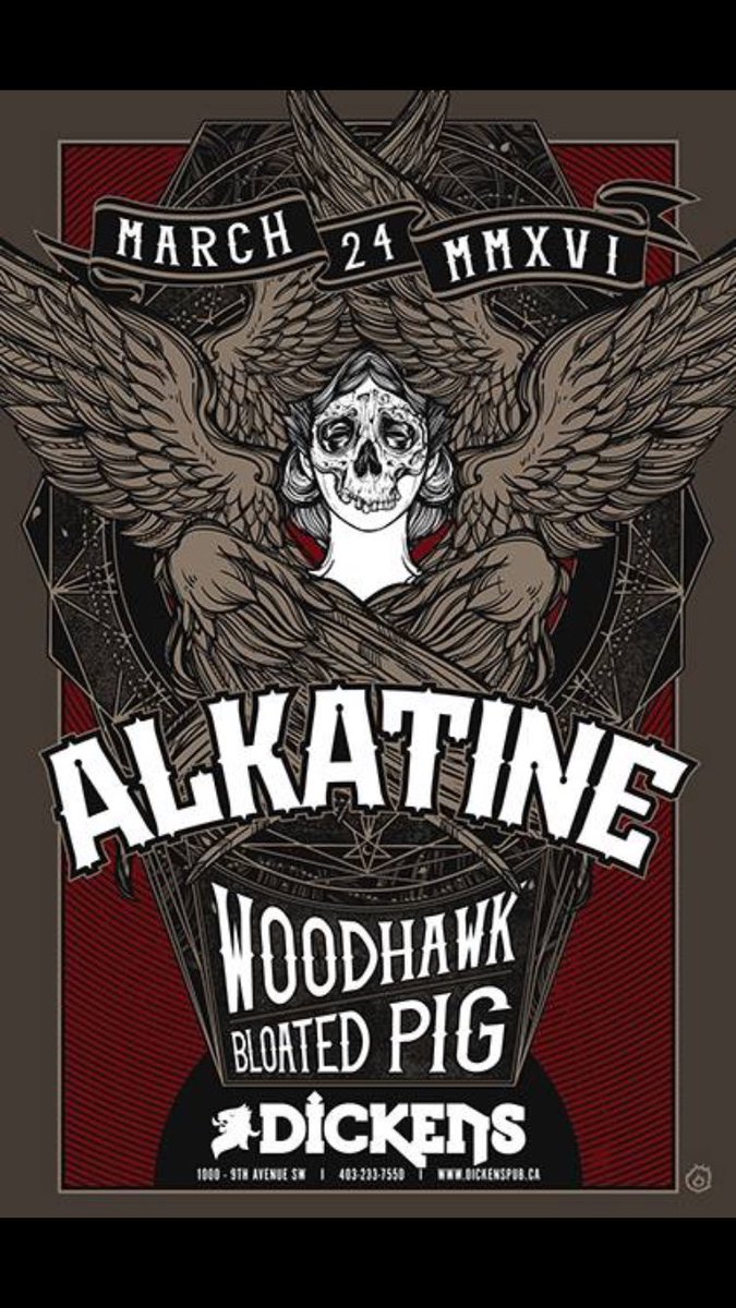 Ripping some riffs on Thursday @DickensYYC with <a href="/ALKATINE/">ALKATINE</a> and Bloated Pig.