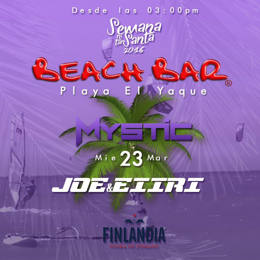 MysticWorld_'s tweet photo. MARGARITA 🌴☀️ mañana en @beachbarmgt #PlayaelYaque 
@eiiri_ + @deejayjoe ❌ @mysticworld_ ❌ 
#VirusMystic #Venezuela https://t.co/hchmCckUxN