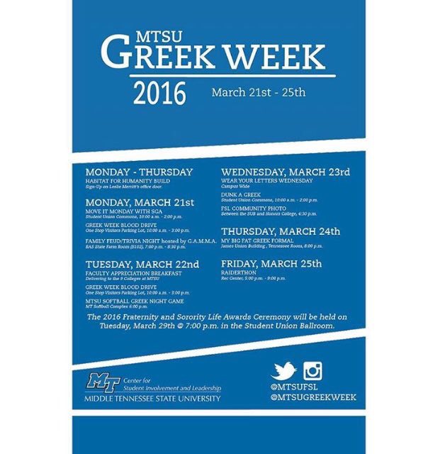 MTSigs's tweet photo. Make sure you come out to watch some the Greek Night Softball Game at 6:00PM! #MTSUGreekWeek #SigmaChiDoes https://t.co/os2xRCZ3kK