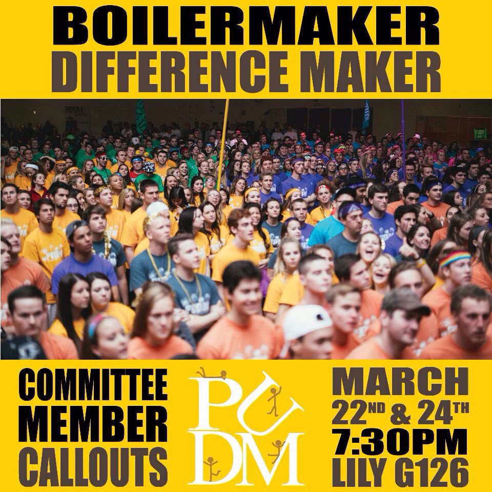 PUDM's tweet photo. Want to be a part of a committee for PUDM '16? Join us tonight or Thurs. at our callout meeting! #PUDifferenceMaker https://t.co/uuOvM6F2Lw