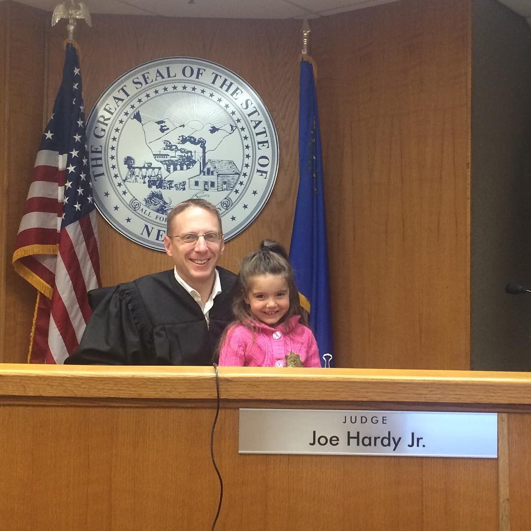 JudgeJoeHardy's tweet image. Love having visitors here in court!