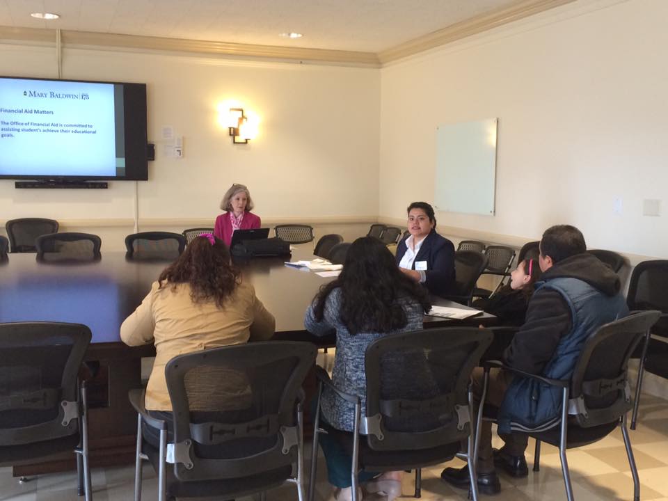 VALHENetwork's tweet photo. Latin@ Youth Conference parents' info session w/@MaryBaldwinColl &amp; @gearupva #VALHEN #collegebound #familia https://t.co/pHaCGkwgGS