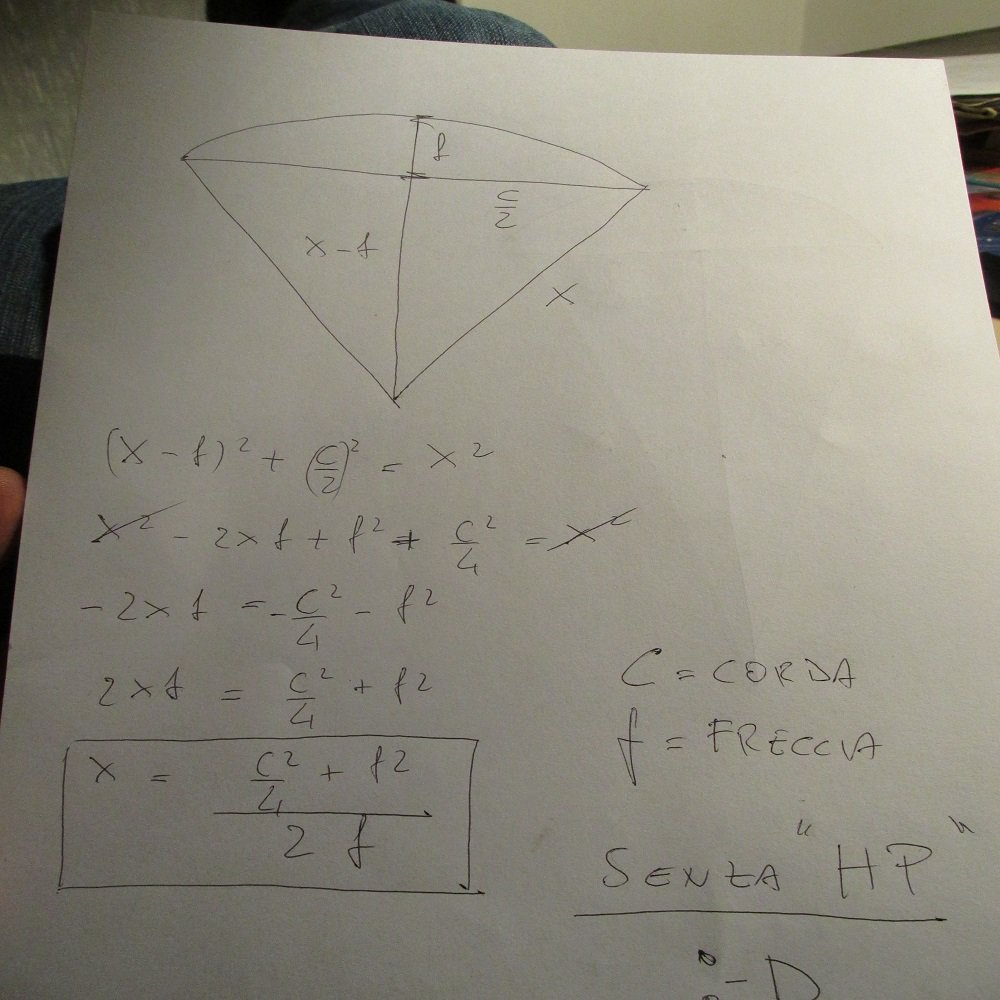 Ingforum Leggi Argomento Calcolo Del Raggio Di Curvatura