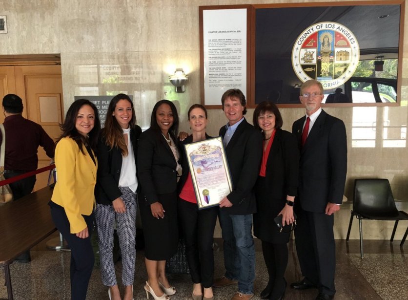 Thanks to <a href="/HildaSolis/">Hilda Solis</a> and #LA Board of Supervisors in recognizing #QuinceCares contribution to #fostercare #Latinas