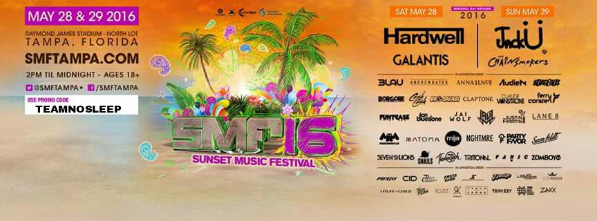 USARAVESQUAD's tweet photo. Proud to announce the @SMFTampa LINEUP! Use code: TEAMNOSLEEP & $ave!
@HARDWELL #edm #FESTIVAL #SMF16 #FLEDM #plur https://t.co/JQaf6rjxd0