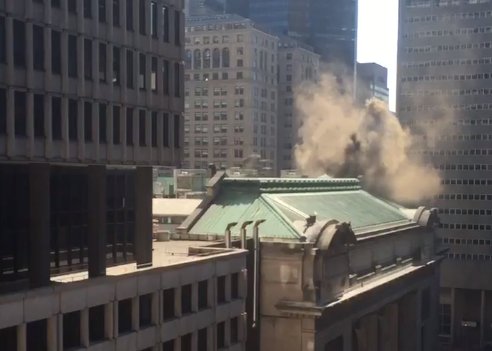 Heavy smoke at Grand Central Station - random fire?