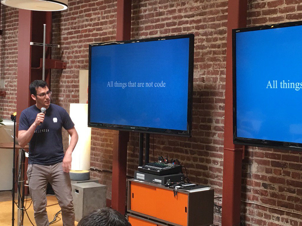 samueldfell's tweet photo. !code, now starting with @rolloutio CEO at #mobileDD https://t.co/xXgMqom3DX