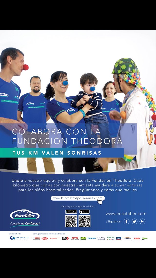 Miroauto1's tweet photo. MIROAUTO CON LA FUNDACIÓN THEODORA¡¡

*** SUMANDO KMS POR SONRISAS *** https://t.co/HEEVO5KxvZ