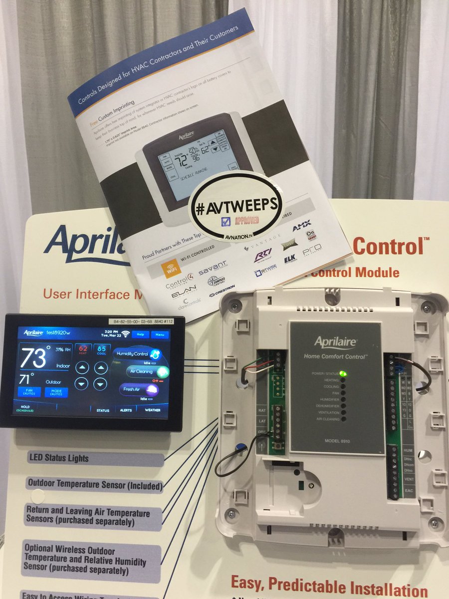 Joe_Tech_Guru's tweet photo. .@techomex Aprilare the best system controller based with new remote sensors compatible with HA systems. #avtweeps https://t.co/8bvZZLSrPm