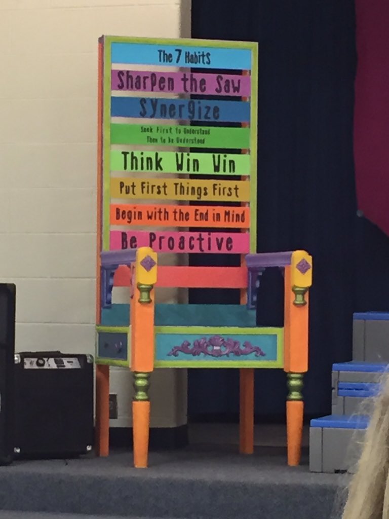 pkeeslar's tweet photo. Love this 7 Habits chair. #TLIM #STANDMI https://t.co/JDlvJj4SoW