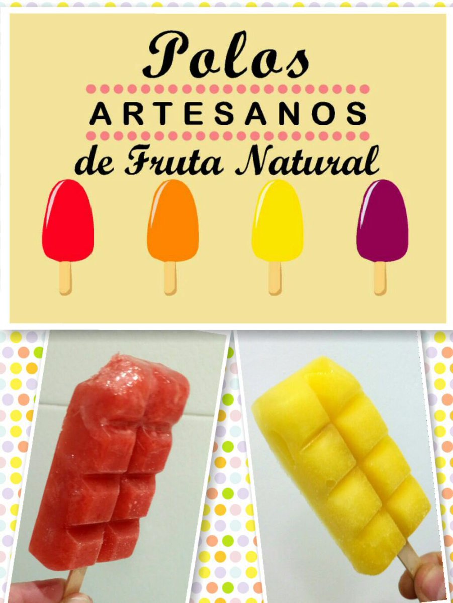 HeladeriaVerdu's tweet photo. Novedad de este año:
POLOS ARTESANOS DE FRUTA NATURAL. Te sorprenderán.... @eltiempoSevilla @SinTrazas @TrianaOcio https://t.co/D6rZOch5Ie