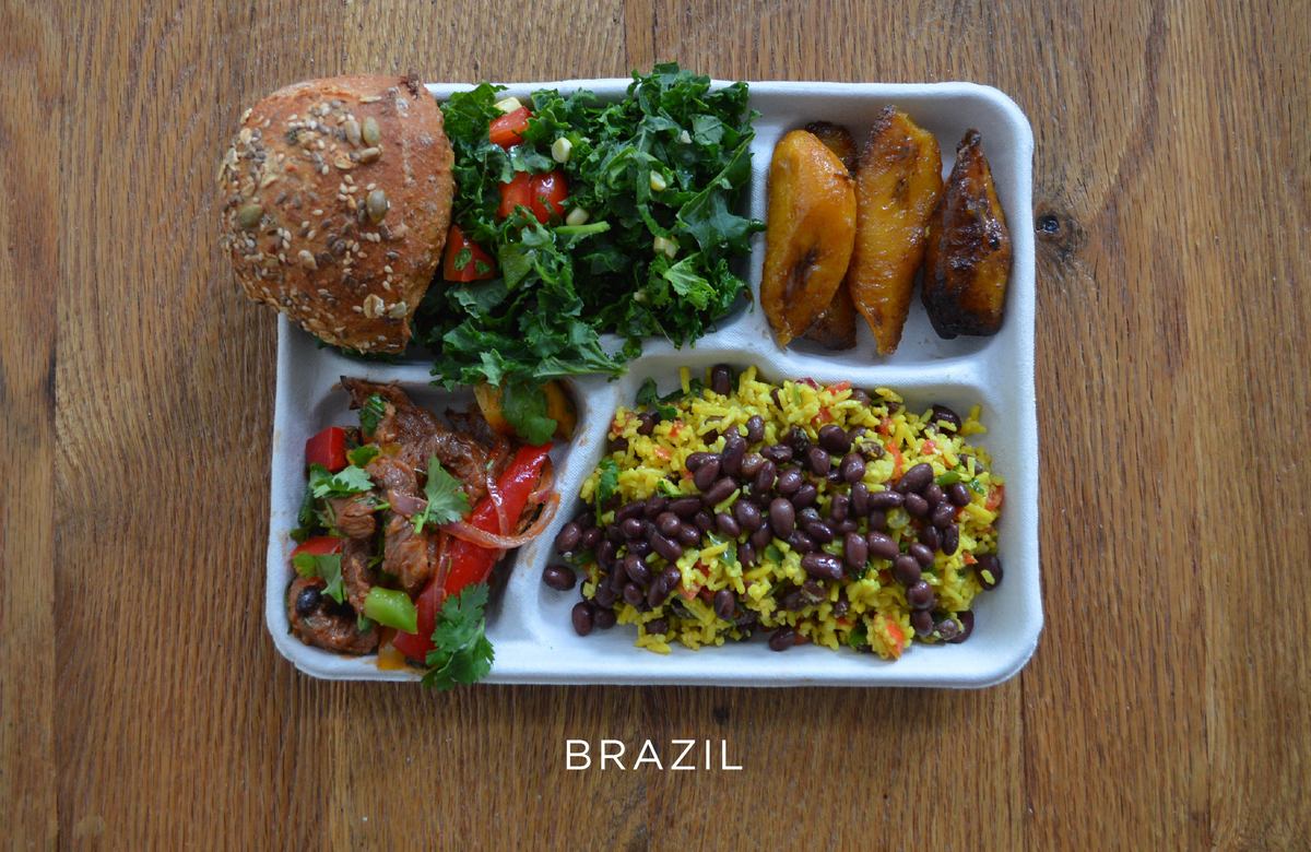BMM3260's tweet photo. If you google school lunches around the world it will show a picture for each country. For example: Brazil. Yum!! https://t.co/3SNHRqC1dV