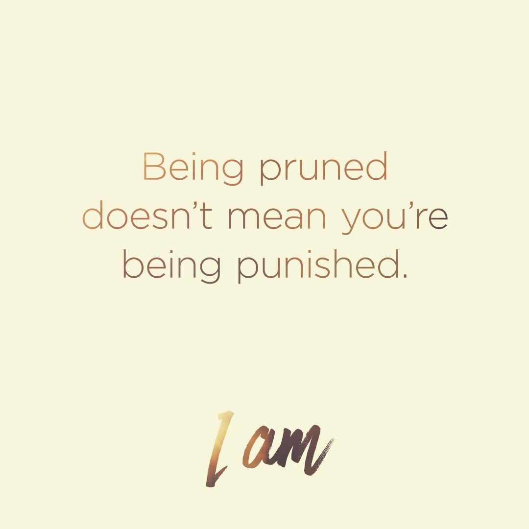villagechurchtx's tweet photo. Being pruned doesn’t mean you’re being punished. #TVCIAM https://t.co/5lCL637gX3