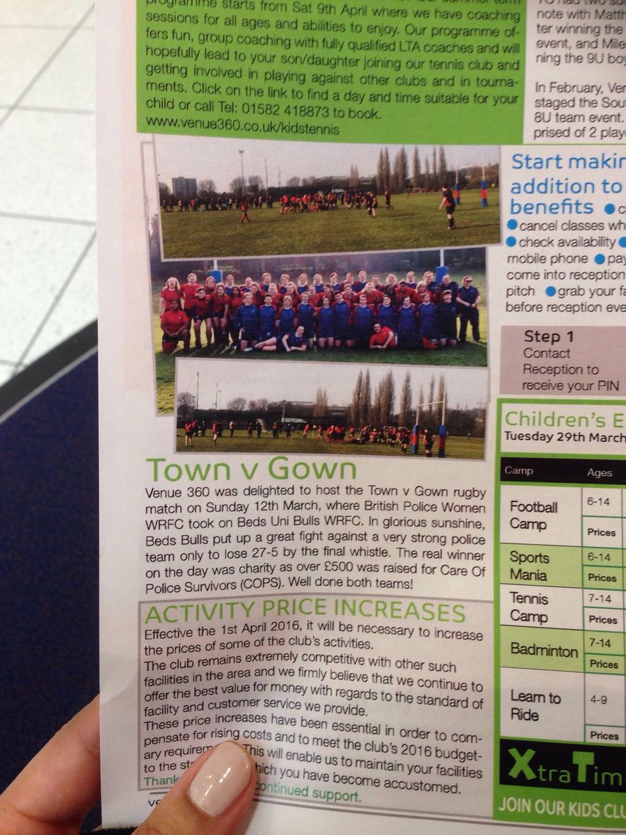 So great to see our #TownvGown event make the @Venue_360 newsletter! 👌🏼🏉
@Britpolicewrfc